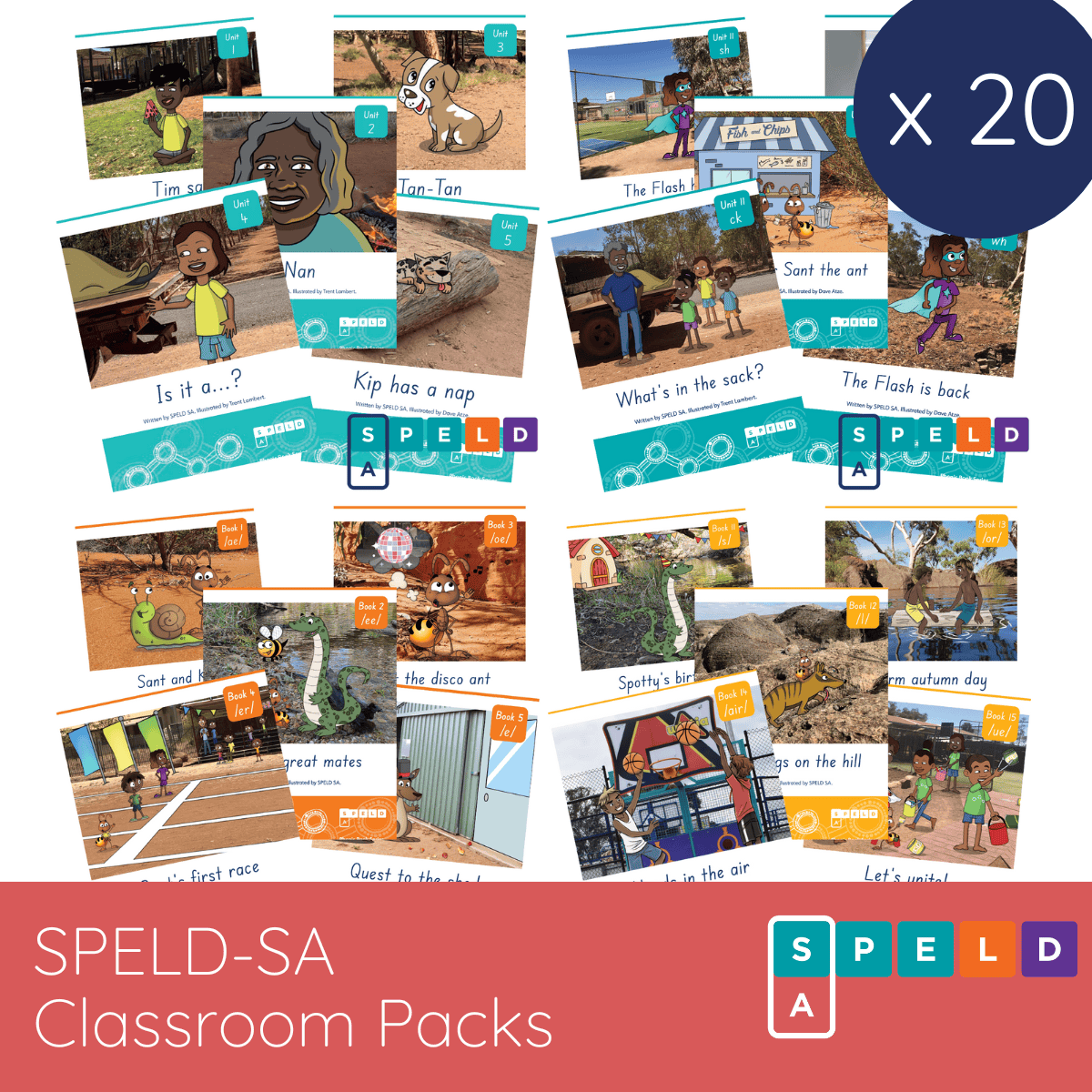 Bulk Classroom Packs: SPELD-SA Readers