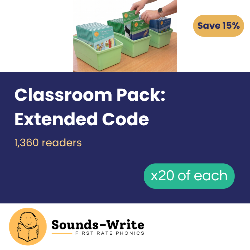 Classroom Pack: Extended Code Sounds-Write Readers (x20 of each)
