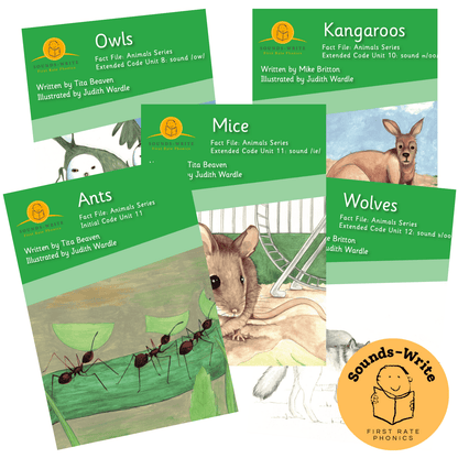 Decodable Informational Texts: Fact File - Animal Series x 10 Books