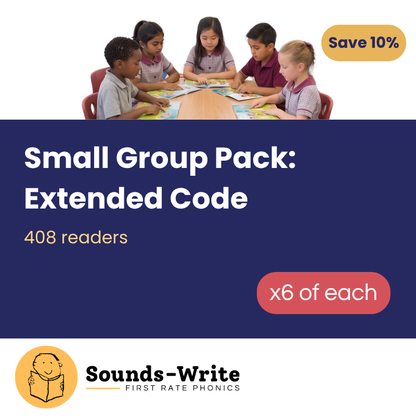 Small Group Pack: Extended Code Sounds-Write Readers (x6 of each)